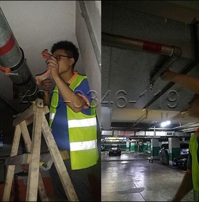 為海淀區八里莊某小區消防管道施工